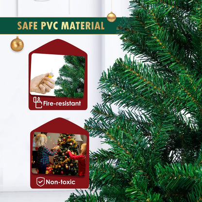 CCLIFE Artificial Christmas Tree Nordmann Fir, Small Pine Tree, PE Injection Molded