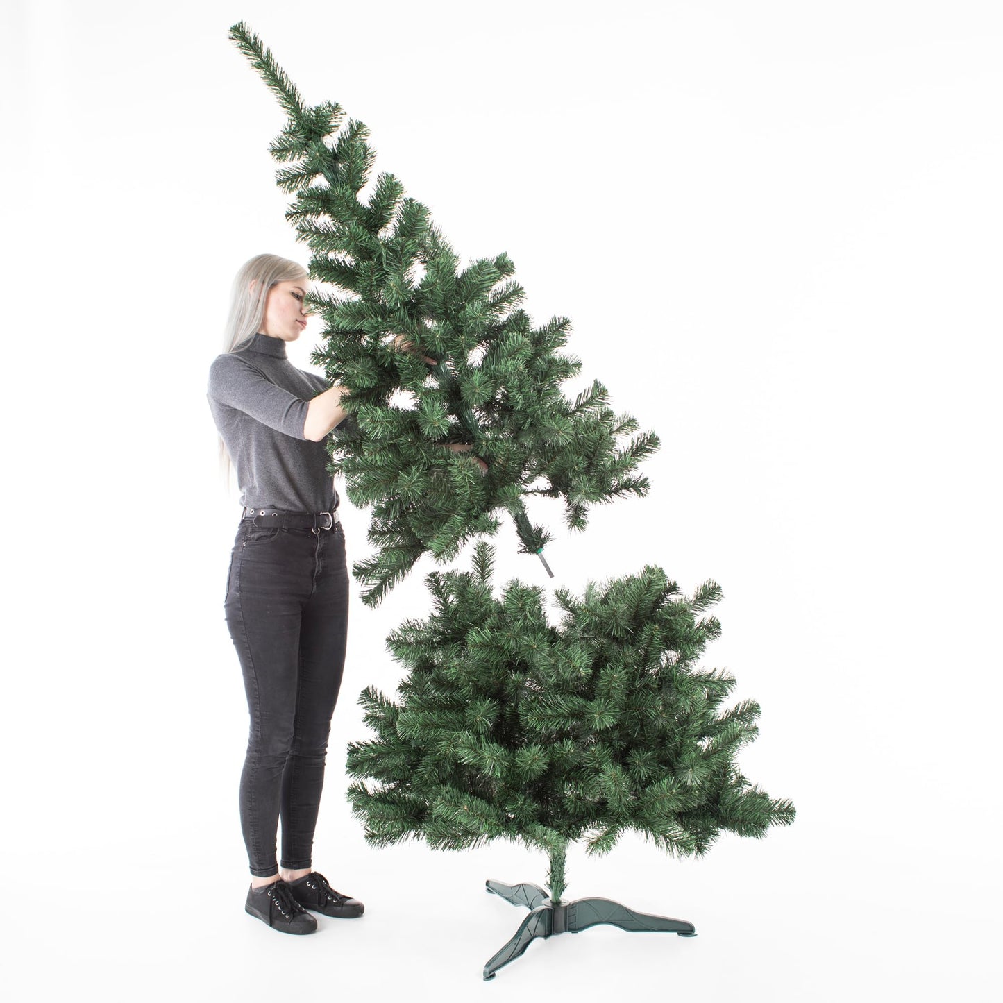 Artificial Christmas tree 180 cm green fir tree Christmas tree fir fake Christmas decoration DecoKing Lena