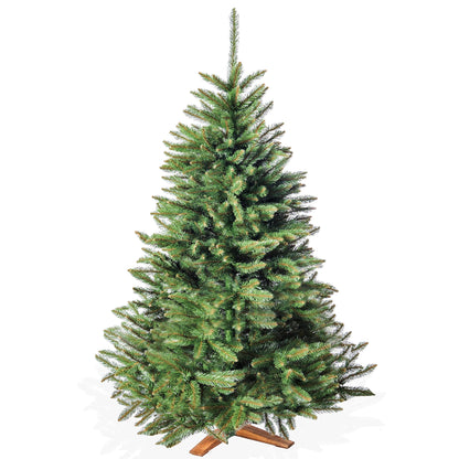 Cloudland Artificial Christmas Tree 180cm, in premium quality with wood stand - lifelike and densely filled branches - Artificial Christmas Trees