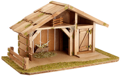 Alfred Kolbe Nativity Scene 1331/12 Wooden nativity scene for 10-12 cm figures 55 x 30 x 29 cm Brown