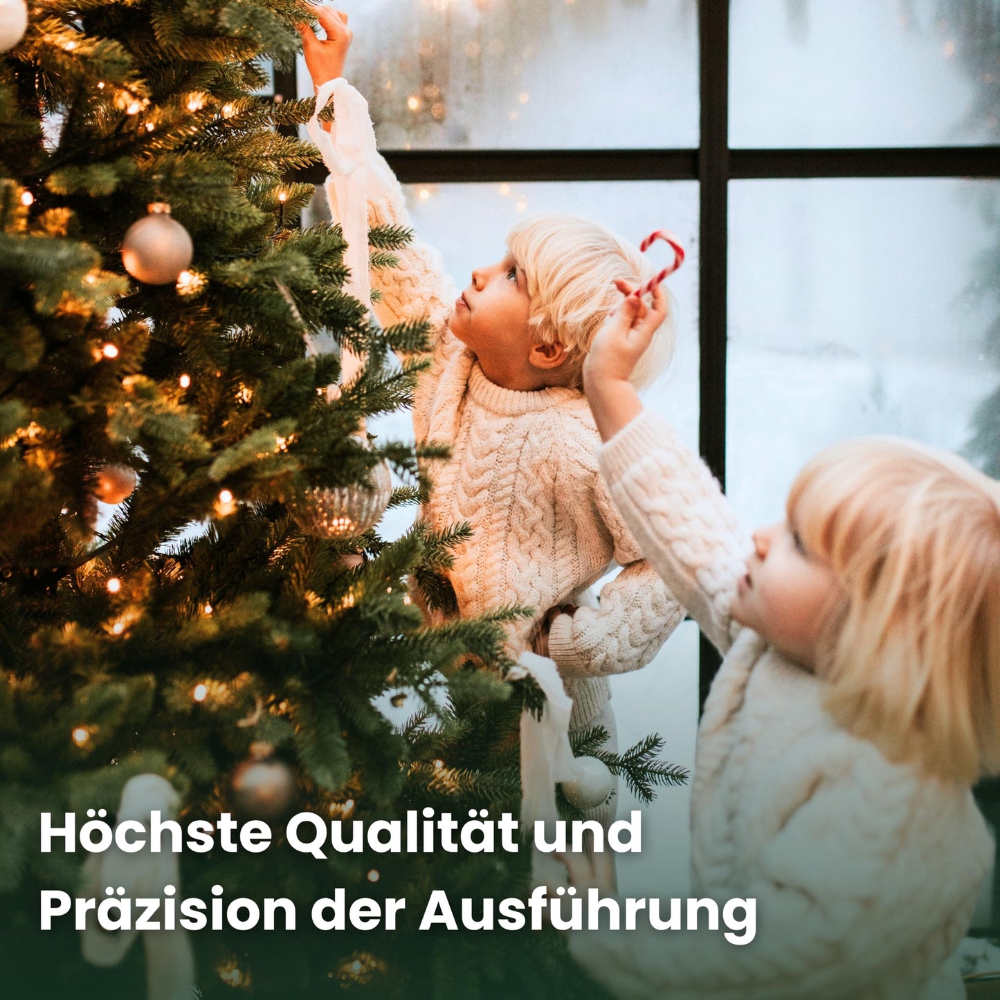 TreesHouse - Artificial Christmas Tree I Wooden Stand I Pine Tree I Branches Imitate Real Tree I Perfect Color I Dense Needles I Made in the EU