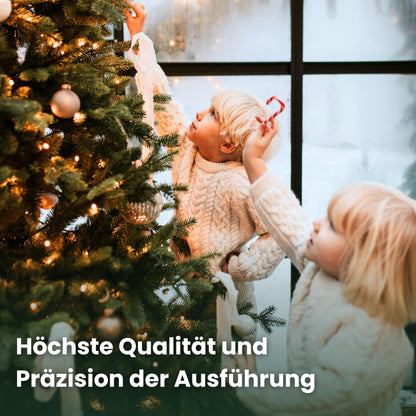 TreesHouse - Artificial Christmas Tree I Wooden Stand I Pine Tree I Branches Imitate Real Tree I Perfect Color I Dense Needles I Made in the EU