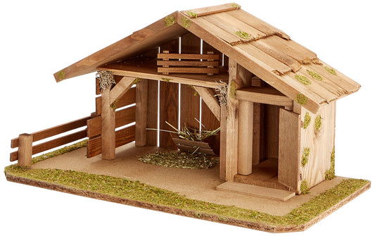 Alfred Kolbe Nativity Scene 1331/12 Wooden nativity scene for 10-12 cm figures 55 x 30 x 29 cm Brown