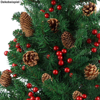 BB Sport Christmas Tree 180 cm Medium Green PVC Artificial Christmas Tree Folding Stand System