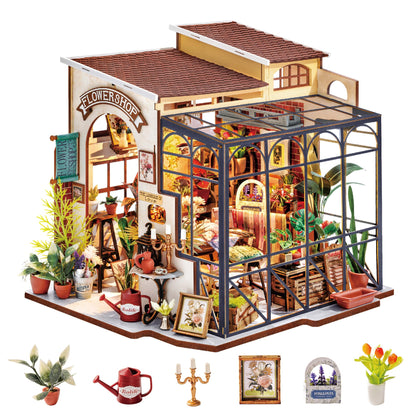 Rolife DIY wooden dollhouse kit miniature dollhouse model kits birthday gifts for teens and adults.