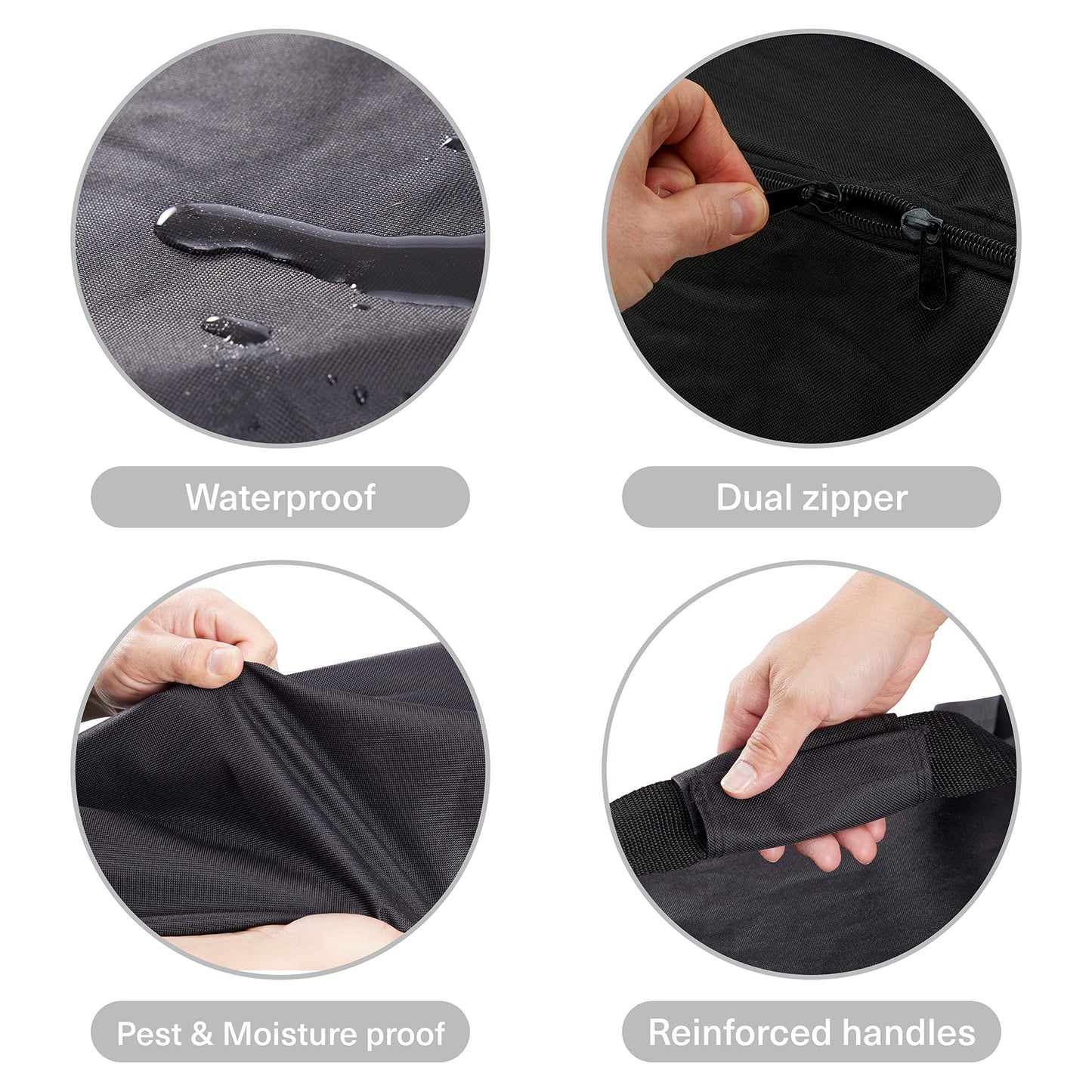 BRAMBLE - XXL Storage Bag (135x39x54cm) - Christmas tree, clothing, bedding - Waterproof & Tear-resistant - Moving bag, Christmas tree box, Holiday organizer.