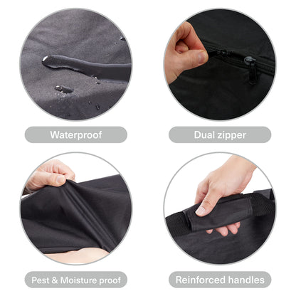 BRAMBLE - XXL Storage Bag (135x39x54cm) - Christmas tree, clothing, bedding - Waterproof & Tear-resistant - Moving bag, Christmas tree box, Holiday organizer.