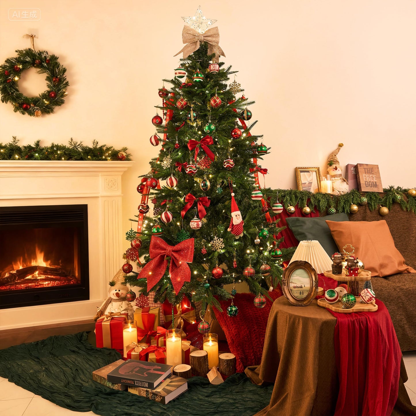 Christmas balls tree ornaments, 2.36-inch 30 pcs plastic shatterproof hanging Christmas decorations Christmas tree decor.