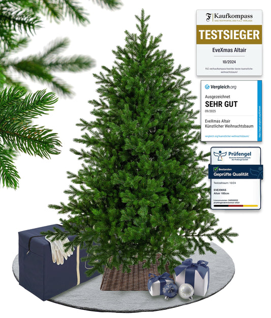 Altair Series artificial Christmas tree made from 100% die-cast.