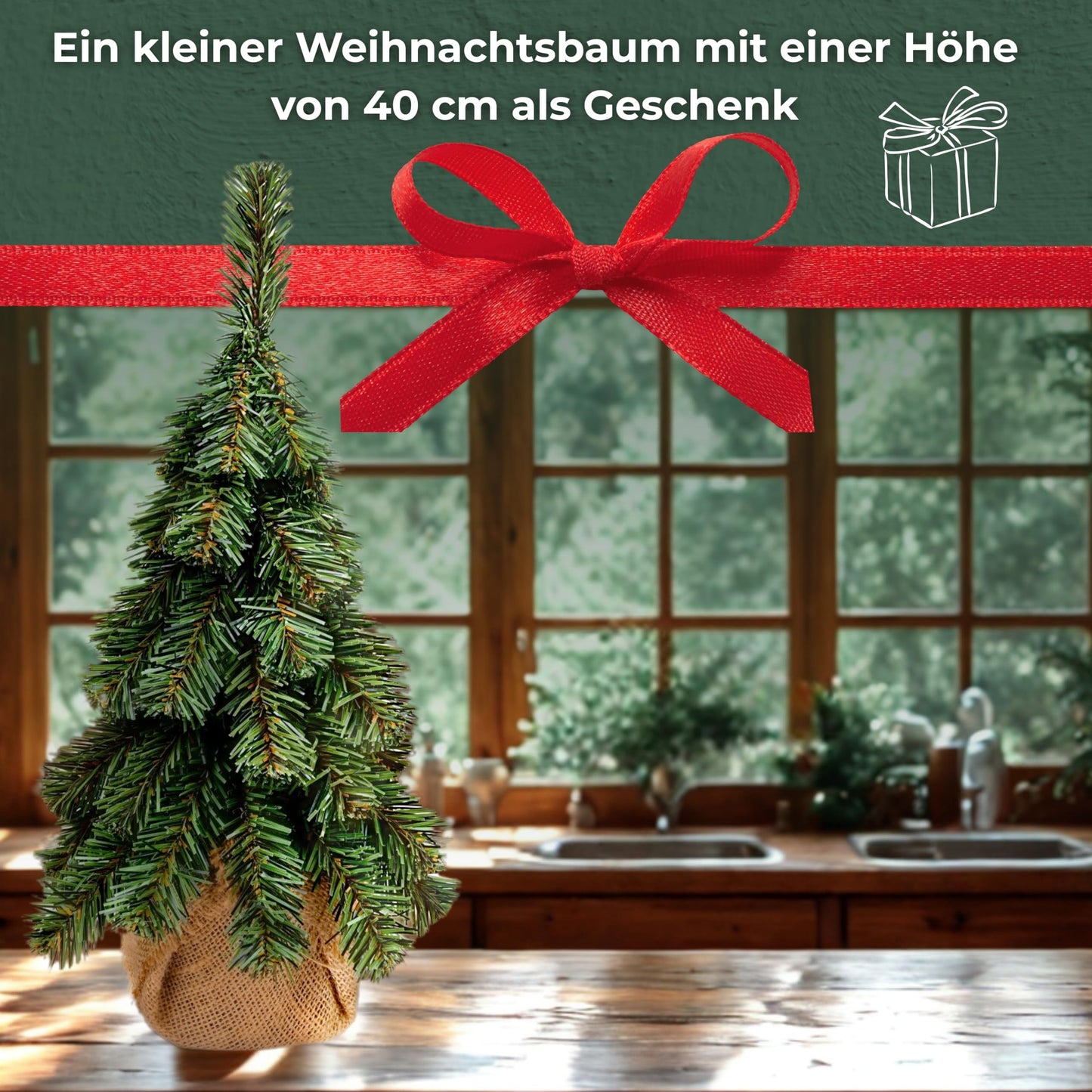 Premium artificial Christmas tree Nordmann fir [100% injection moulding] Artificial tree incl. FSC certified wooden stand and bag I Christmas Tree Made in EU