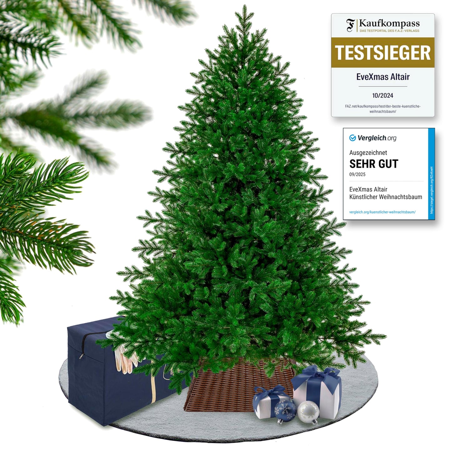 Altair series artificial Christmas tree made of 100% die-cast.