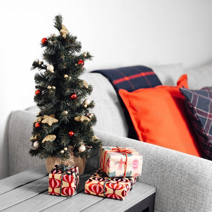 Creative Home Small Artificial Christmas Tree | 40 cm | Artificial Christmas Tree Decor | Table, Windowsill, Office Christmas Tree | Indoor, Outdoor | Gift for Christmas Decoration Ornament